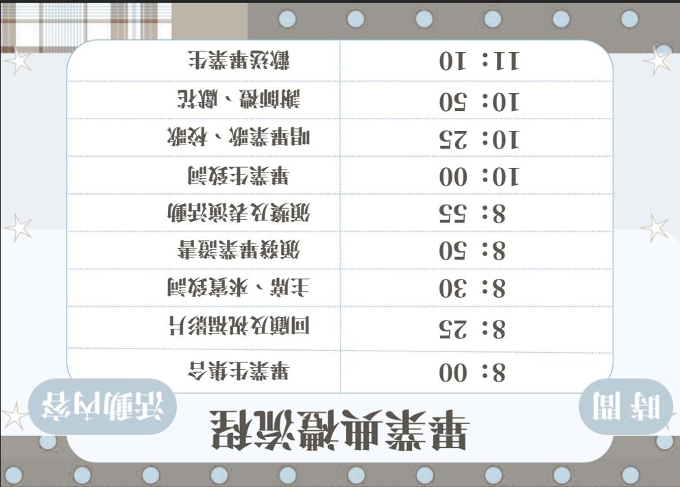 時間表
